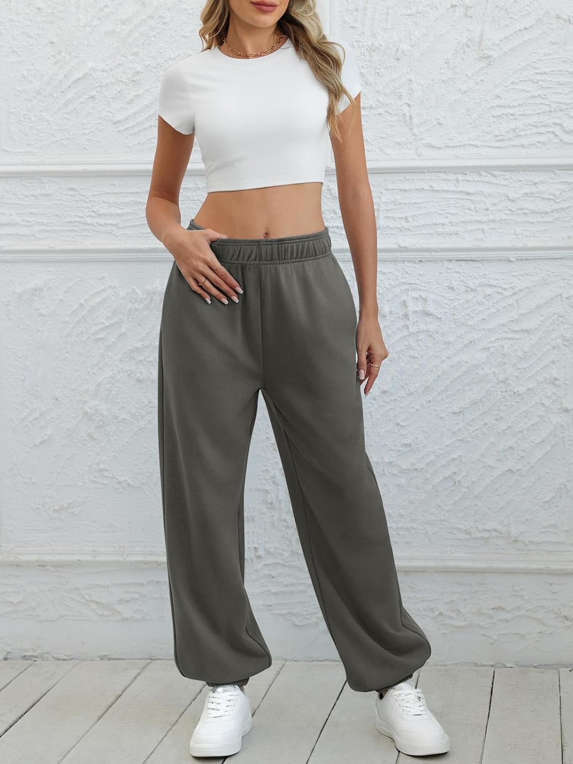 ATHMILE Sweatpants Women Baggy Lounge Pants Workout Gym Active High Waisted Comfy Joggers for Women Fall Clothes 2026 - Image 2