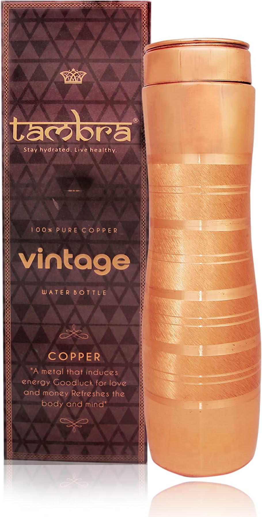 TAMBRA Pure Copper Jointless Vintage Apsara Luxury