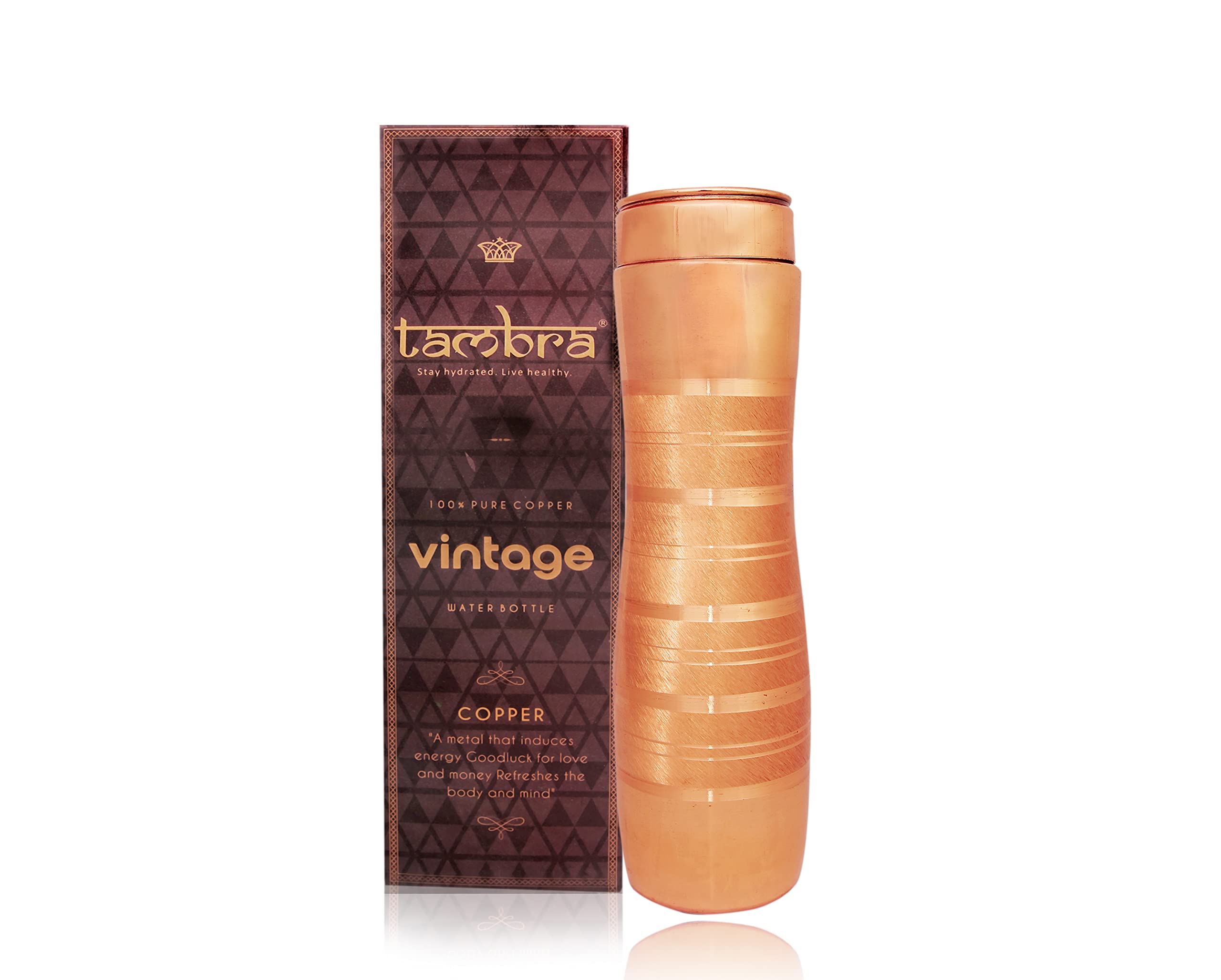 TAMBRA Pure Copper Jointless Vintage Apsara Luxury