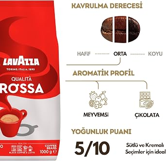 LavAzza Qualita Rossa Bean Coffee 1 kg