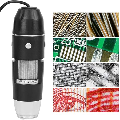 Miniatura 3 de Marhynchus Microscopio USB 0X-500X, microscopio digital de atenuación de inducción de patrón mate de protección del medio ambiente, microscopio para