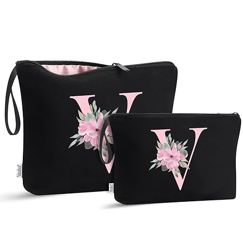 Vista 129 de Vavabox A-Z - Bolsa de maquillaje personalizada, regalos de cumpleaños para mujeres y madres, regalos para mejores amigas, bolsa de cosméticos