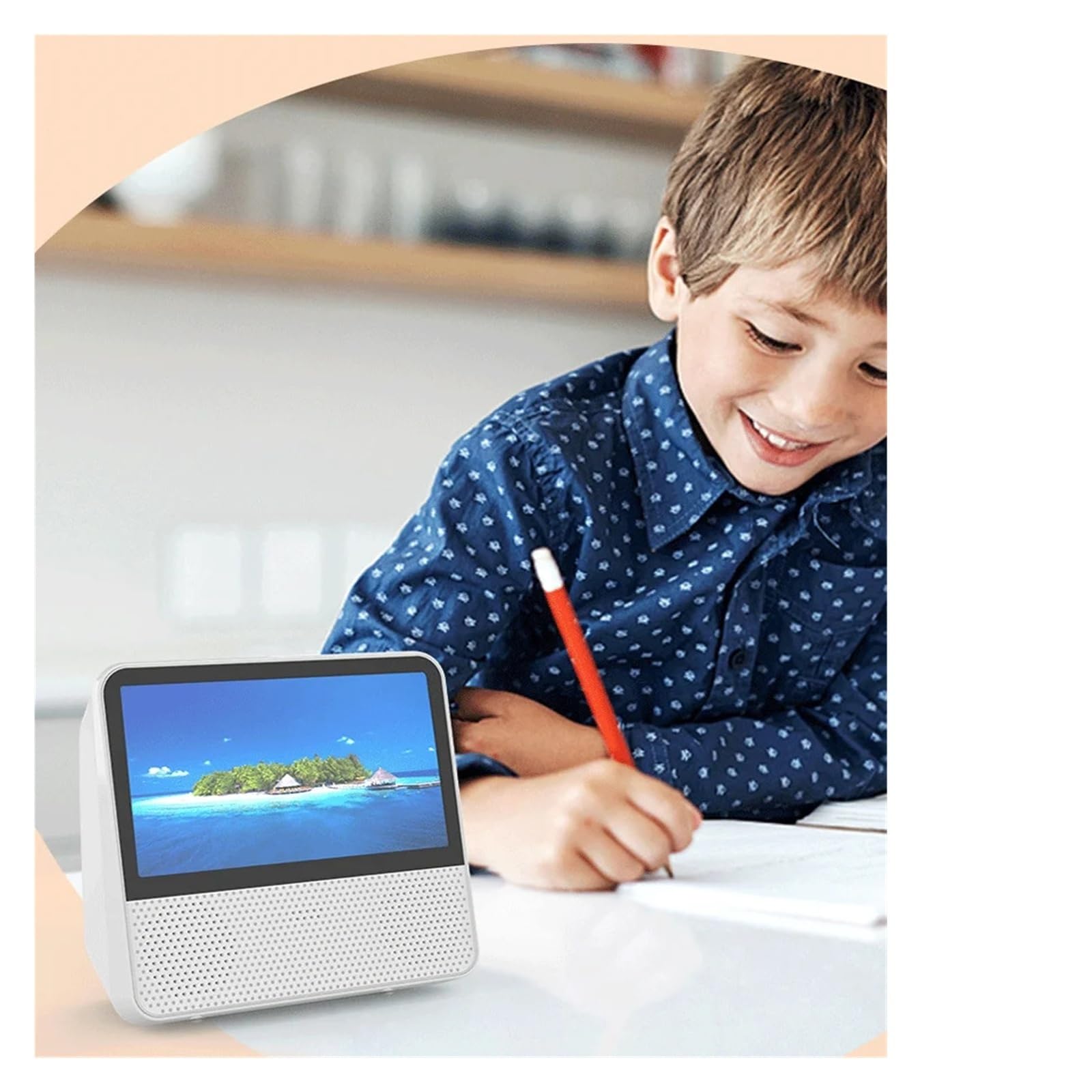 Lettore Dvd Lettore Portatile Bluetooth Multifunzionale, Schermo Touch ad Alta Definizione 1080P da 7 Pollici, Doppi Altoparlanti