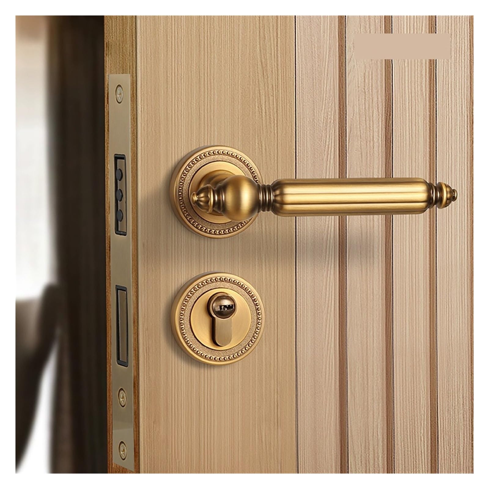 Serrure fendu simple en bronze jaune au design magnétique haut de gamme