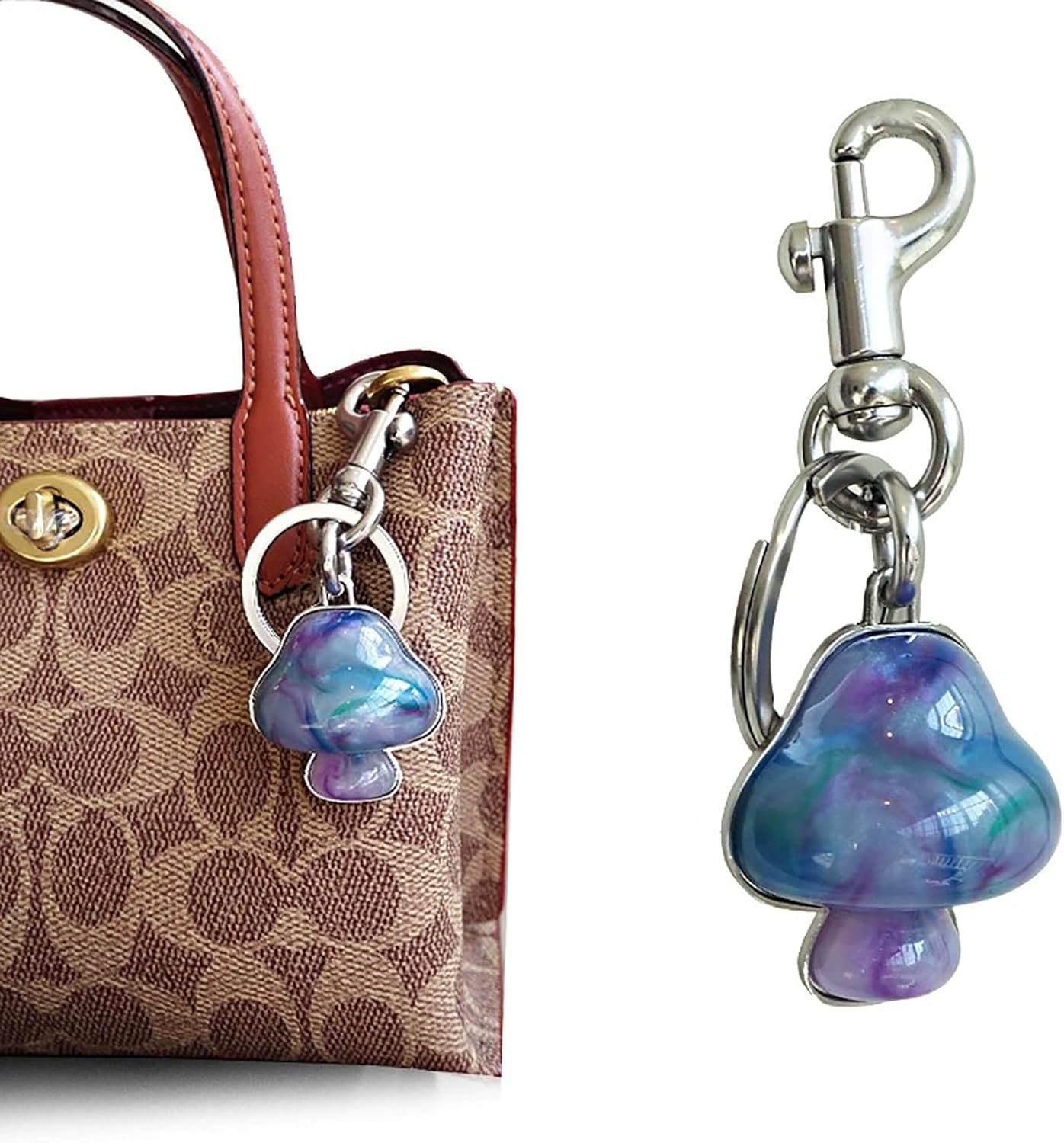 Fruit Bag Charm Key Chain Accessory Purse Charm Gifts for Women - Image 4