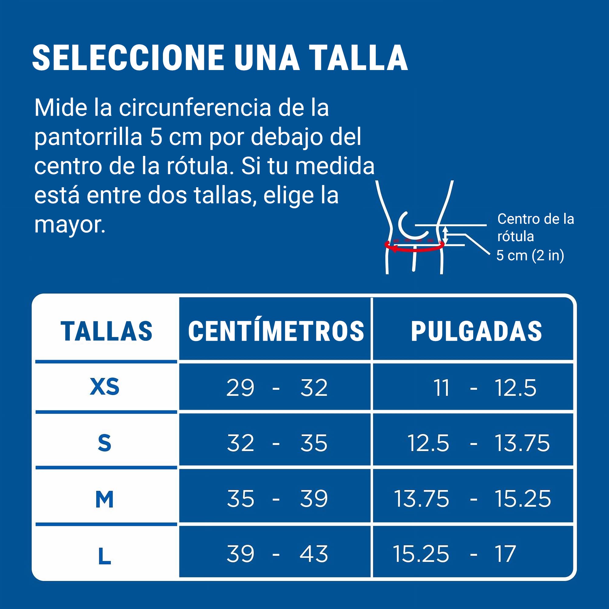 Zamst JK-1 Rodillera Deportiva - Rodillera de Compresión Ajustable para Hombres, Mujeres y Niños con Almohadilla de Presión para Dar Apoyo Bajo la Rodilla, para Dolores de Salto y de Crecimiento - M