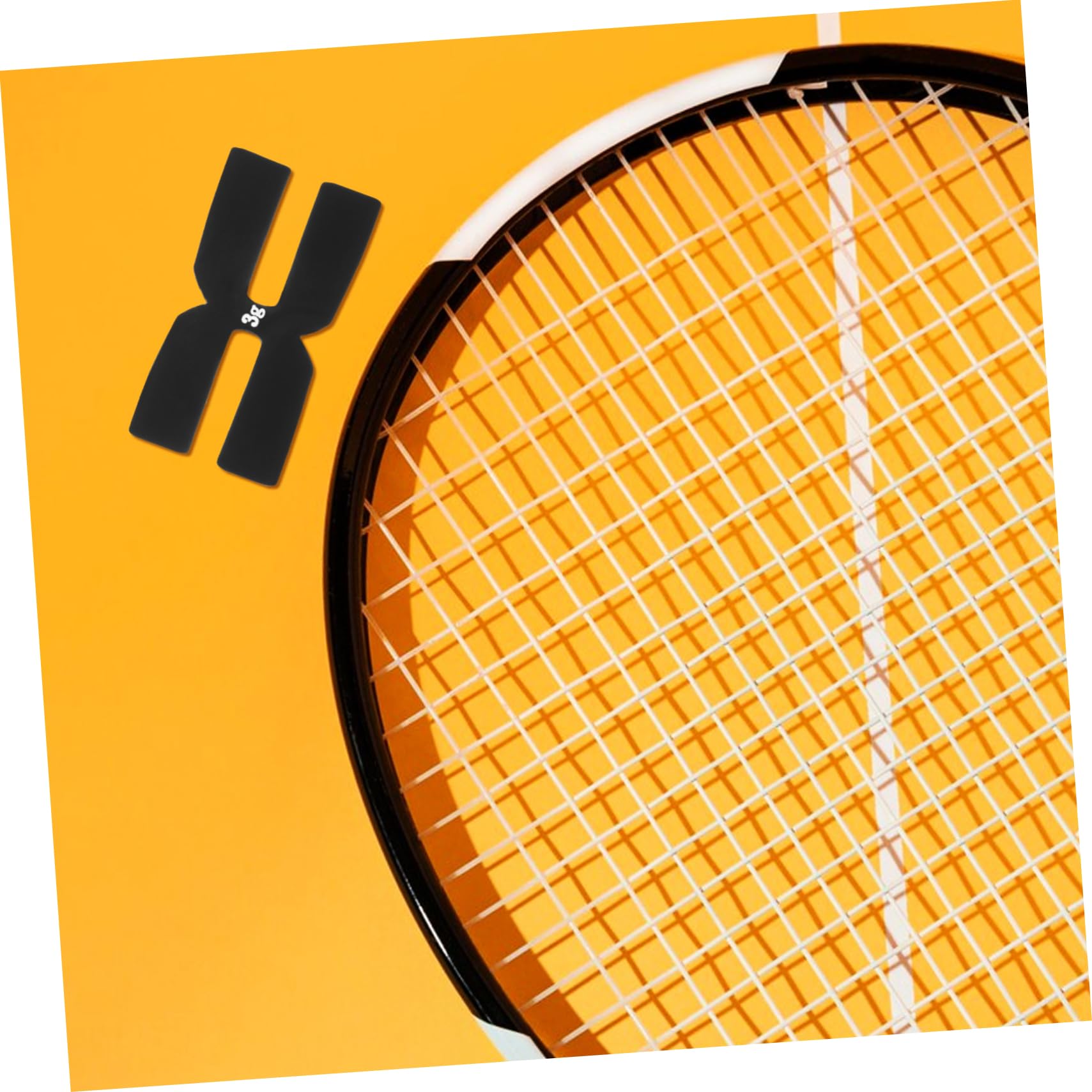 Garneck Tennis Racket Accessory Weighted Silicone Pad H-Shape for Improved Swing Power