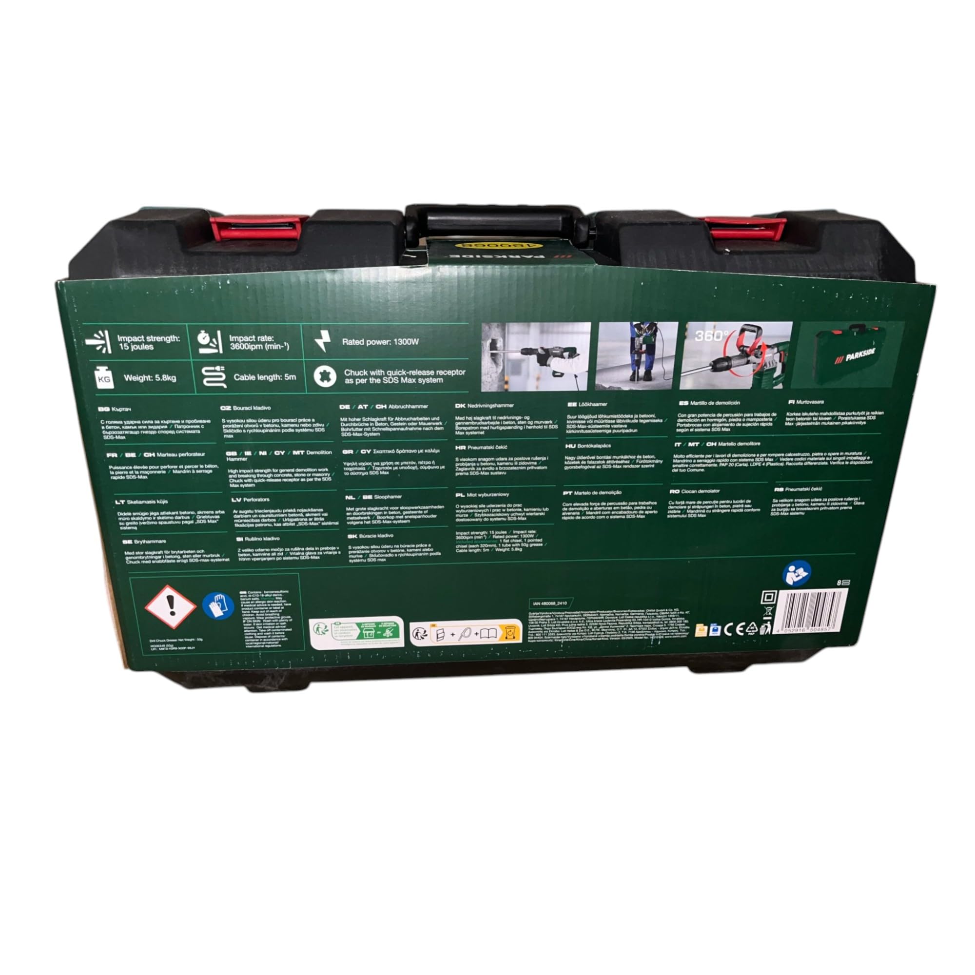 PARKSIDE® PAH 1300 B2 - Martello demolitore con valigetta