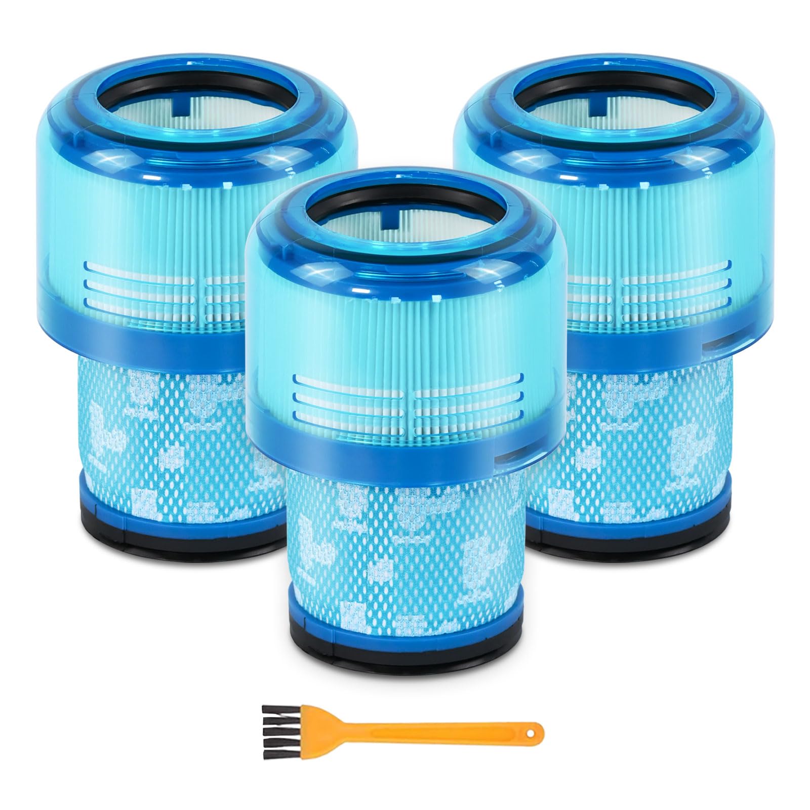 3-pak filtrów próżniowych V15 zamiennik dla Dyson-V15 Detect, V15 Detect Absolute, V15 Submarine, Dyson-V11 Animal Filter, Dyson-V11 Filter, Dyson-V15 Detect Filter, Część 970013-02