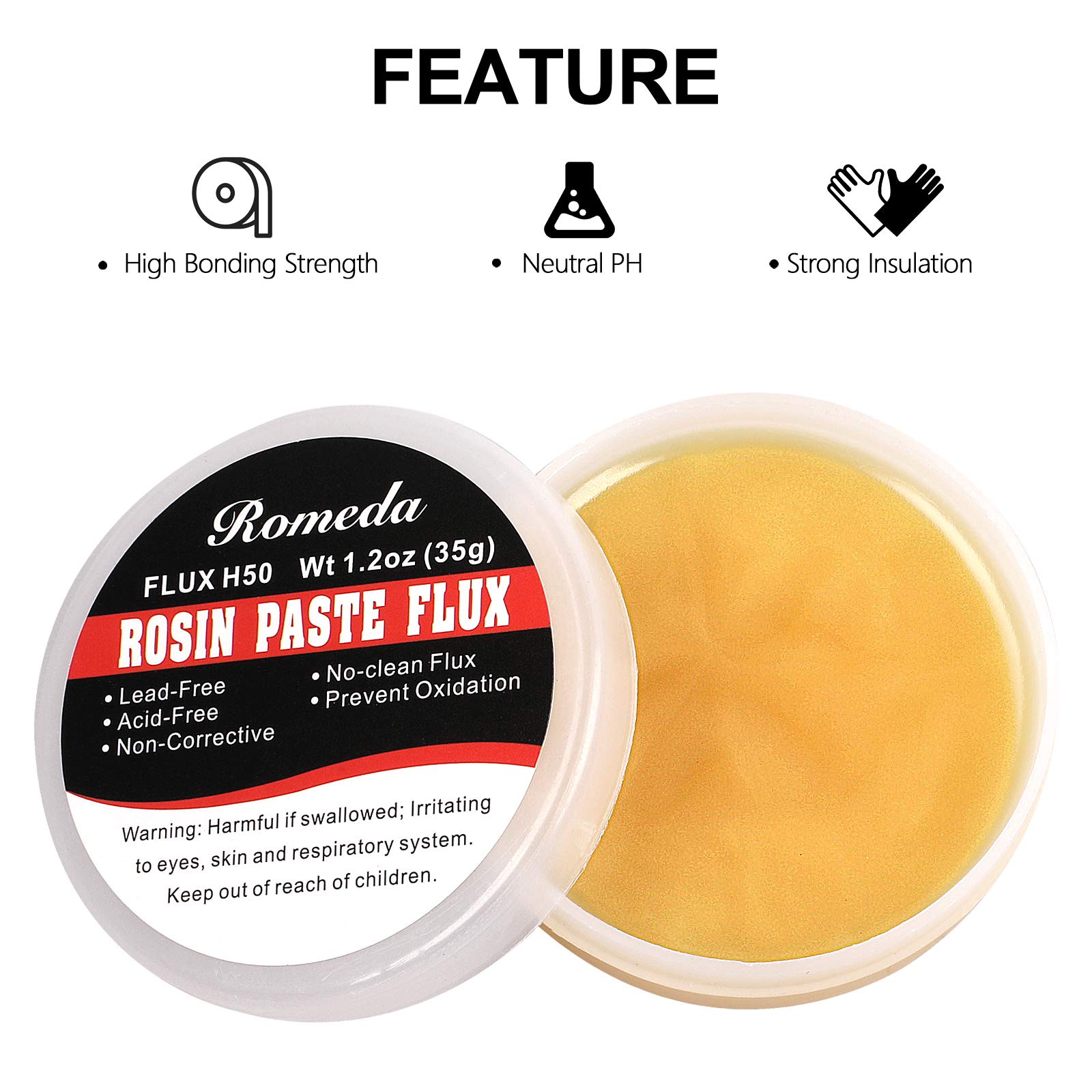 2 Jar Solder Flux, Flux for Soldering, Rosin Soldering Flux Paste for