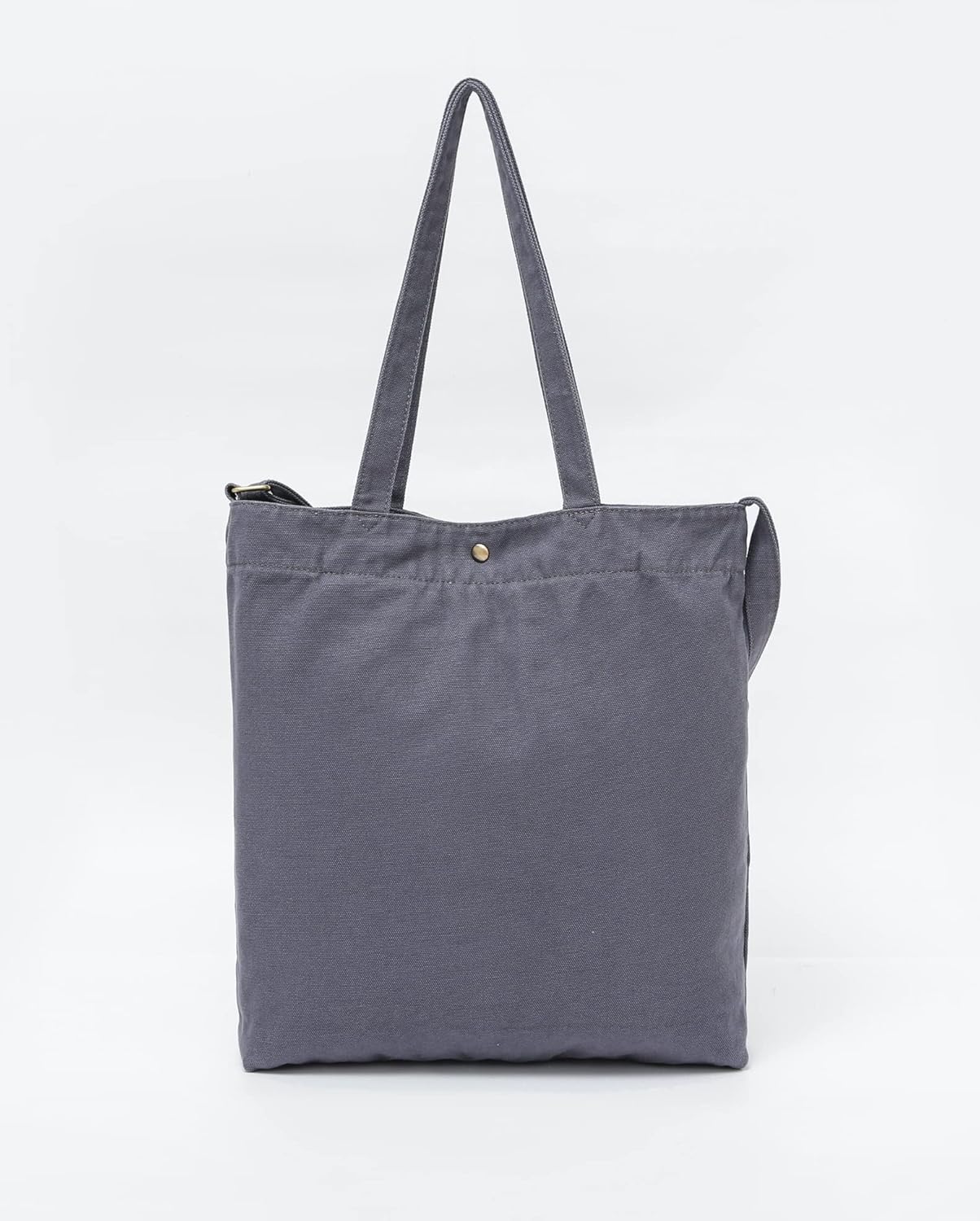 Jeelow 16 oz Washed Canvas Tote Shoulder Bags Purse Handbag For Men & Women Double Handles - Image 8