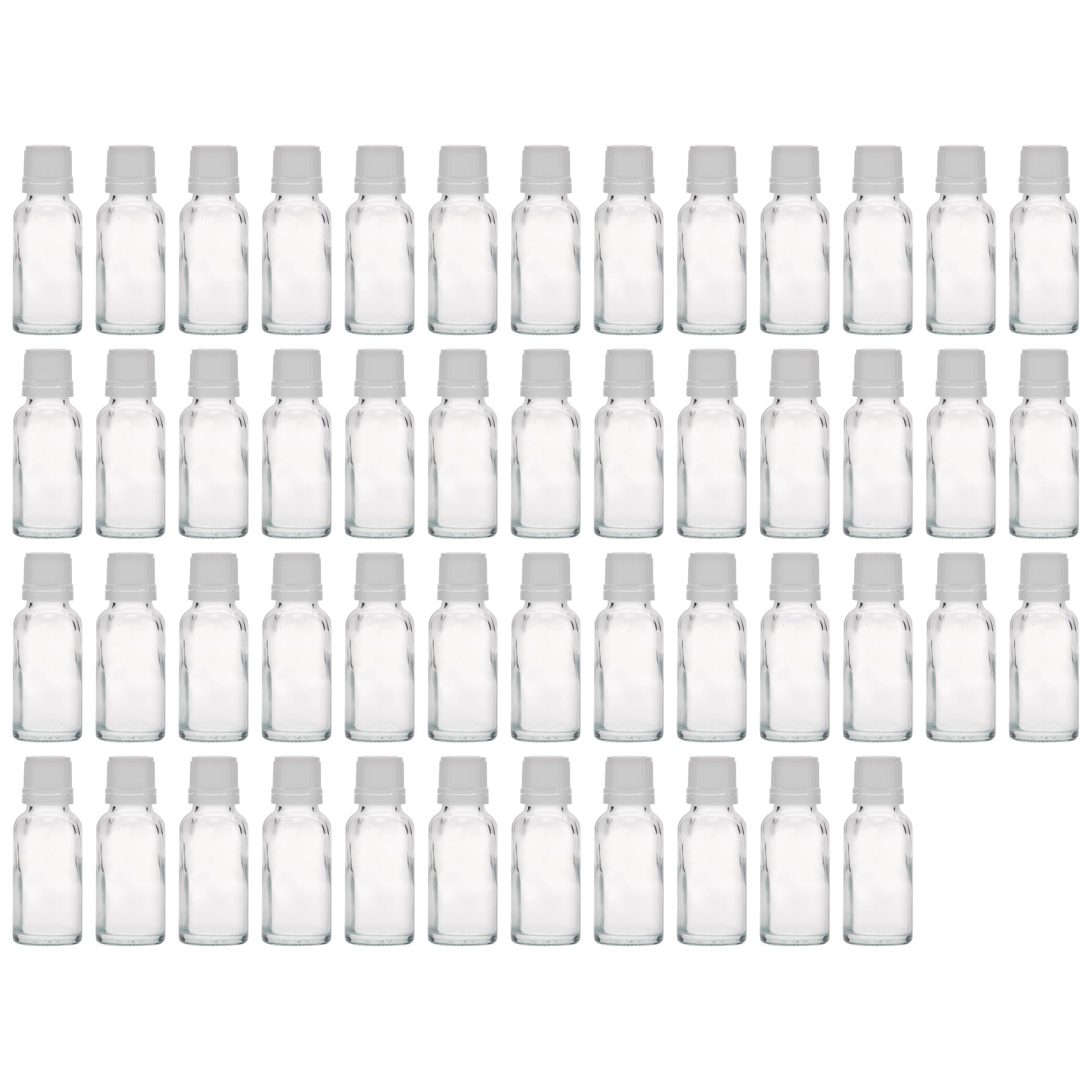 50er Set Braunglas Medizinflaschen 20 ml mit Schraubverschluss