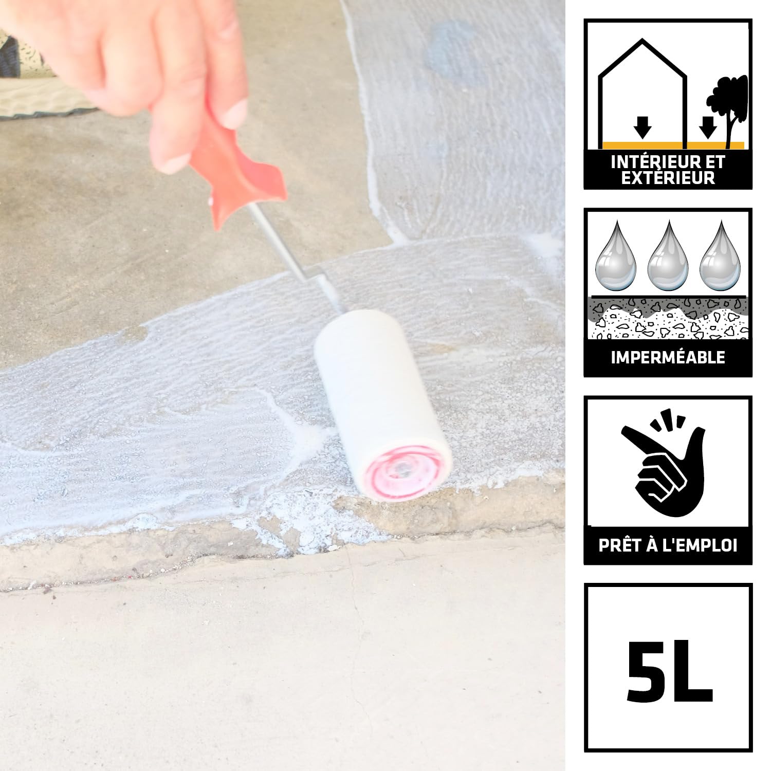 SIKA - Durcisseur de surface et Réducteur de poussières - Purigo Sol - Prêt à l’emploi - Anti-poussière pour dalles béton - Résistant à l’abrasion - Intérieur et Extérieur - 5L