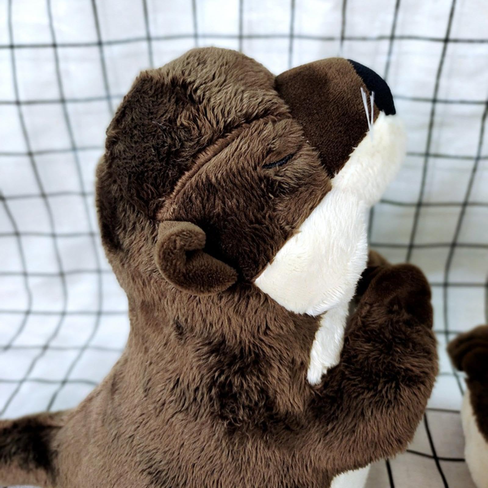 Simpatico Peluche a Forma di Lontra Marina, Decorativo, per Auto, Giocattolo per Dormire, Ideale per Bambini, Ragazzi E Ragazze, Regali di Compleanno, 30 cm