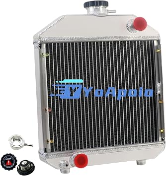 2 Row Aluminum Radiator for Yanmar Tractor 240 1700 2000 YM240 124460-44501, 2 Row Core Full Performance Aluminium Radiators
