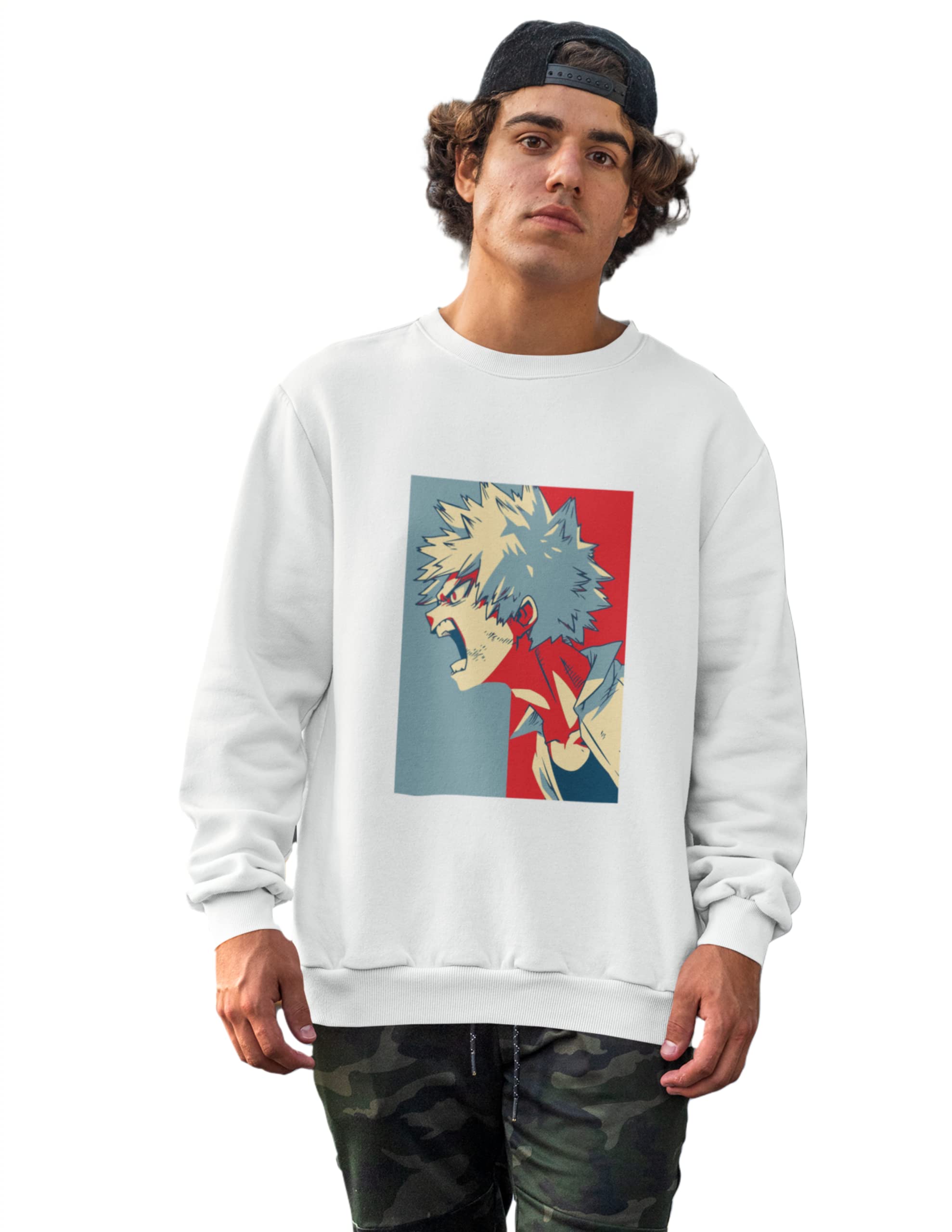 The Merch Arena My Hero Academia Bakugo Unisex Crewneck Sweatshirt