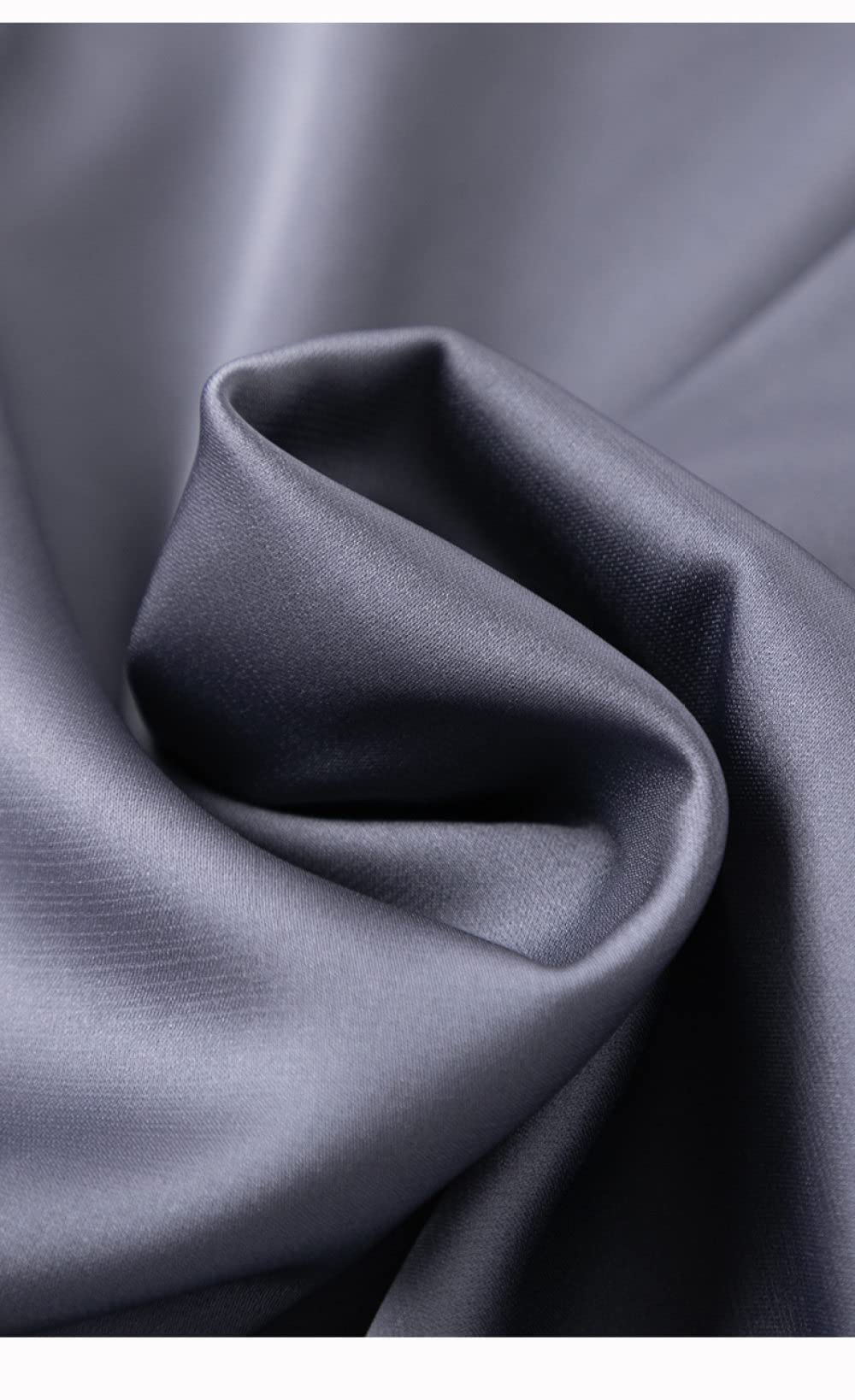 OZEO Pigiama Donna,Accappatoio Kimono Sexy in Raso Grigio Pizzo Vintage Manica Lunga Cava Vestaglia Leggera Scollo A V Abito con Lacci Elegante Vestaglia Sposa Bademantel Damen,M