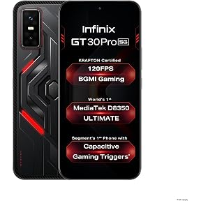 Infinix GT 30 Pro 5G+ (Prism White, 8GB RAM, 256GB Storage