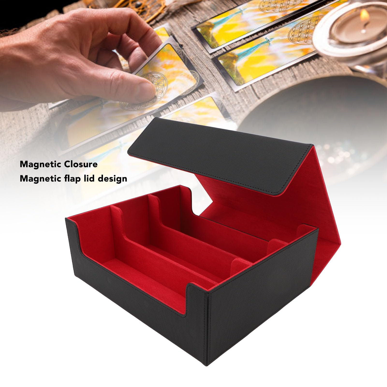 Jectse Porta Carte Magnetico, Custodia in PU Con Chiusura Magnetica, 3
