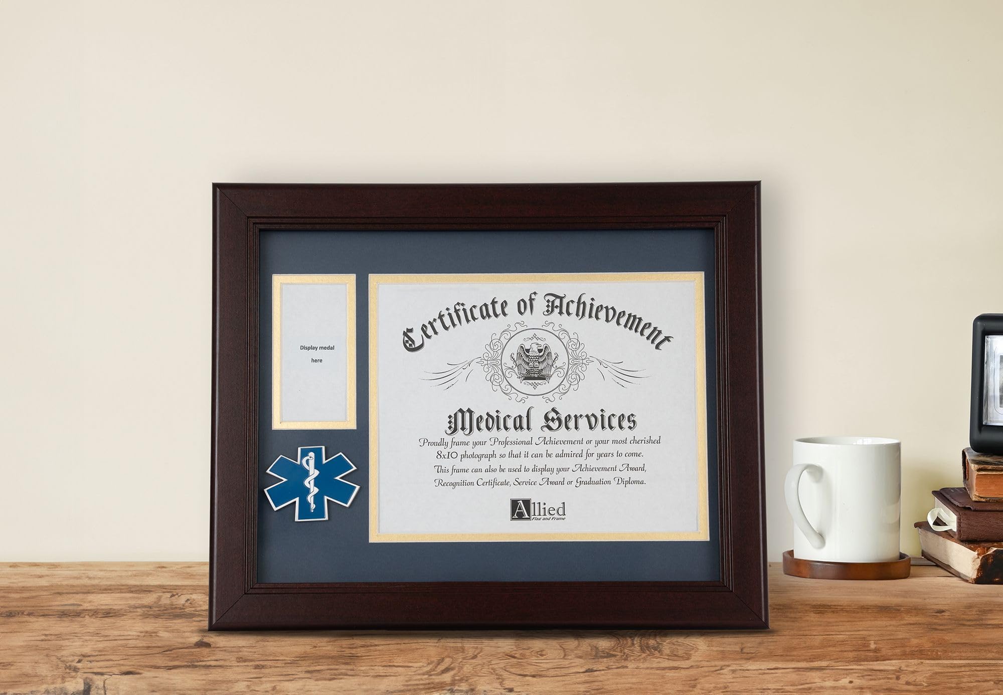 Amazon.com: Allied Frame US EMS Medal and Award Certificate Frame