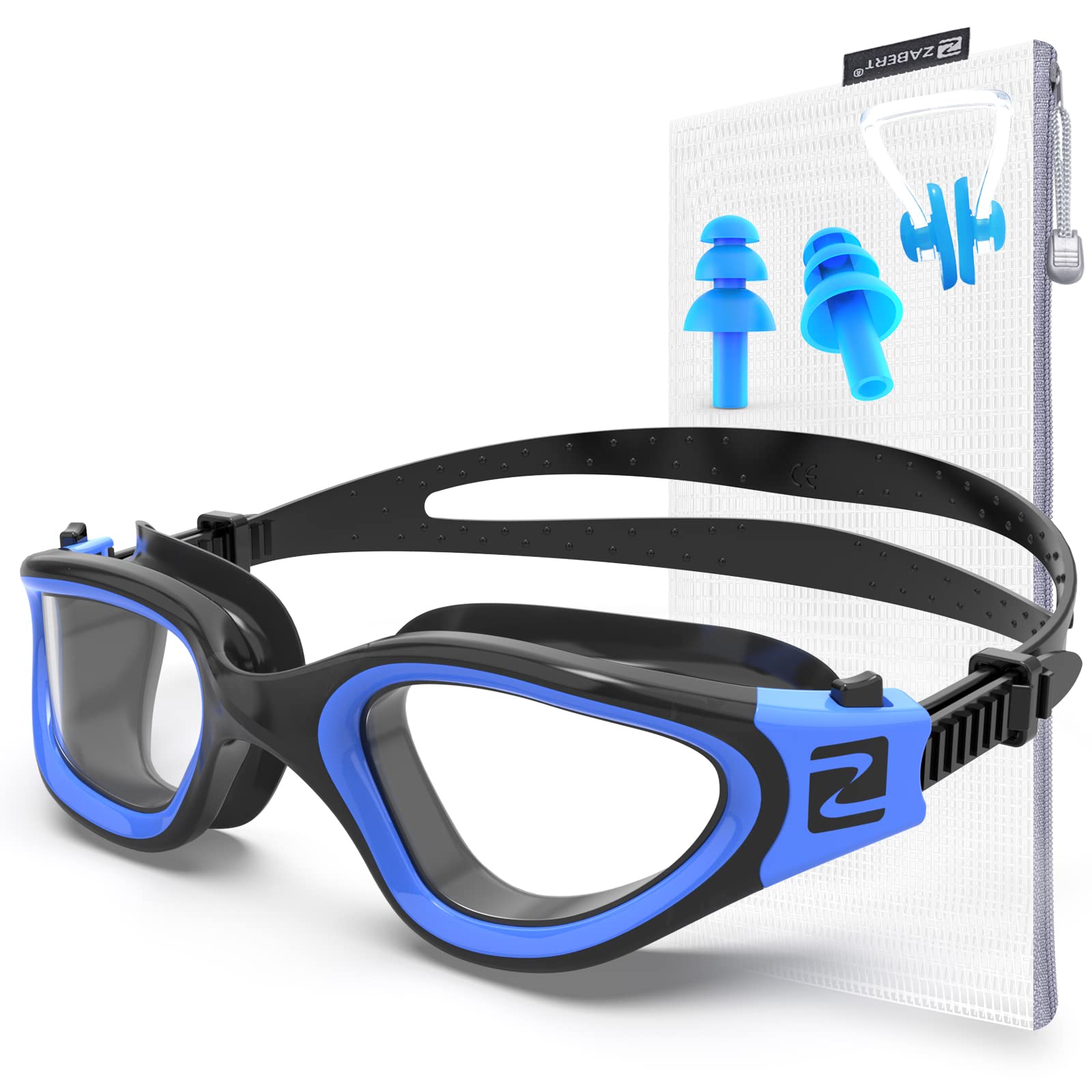 ZABERT W1 Erwachsene Schwimmbrille für Herren Damen, Anti-Beschlag, UV-Schutz, wasserdicht, Erwachsene Unisex, Jugendliche