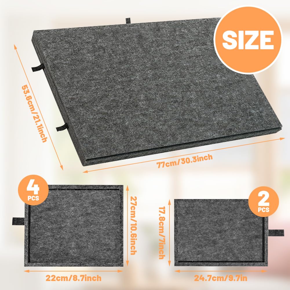 Tableau pliant pour puzzle de 1000 pièces avec 6 tiroirs - Plateau portable pour puzzle avec support 2-en-1 et couvercle, super léger en feutre pour puzzle pour adultes, utilisable pour 500, 1500