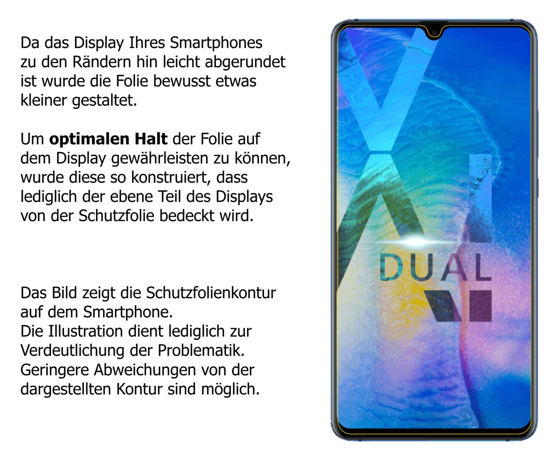 Pellicola Protettiva Dipos Per Huawei Mate 20 - Cristallo, Trasparente HD, Anti-graffio, Made In Germany, 2 Pezzi - 2