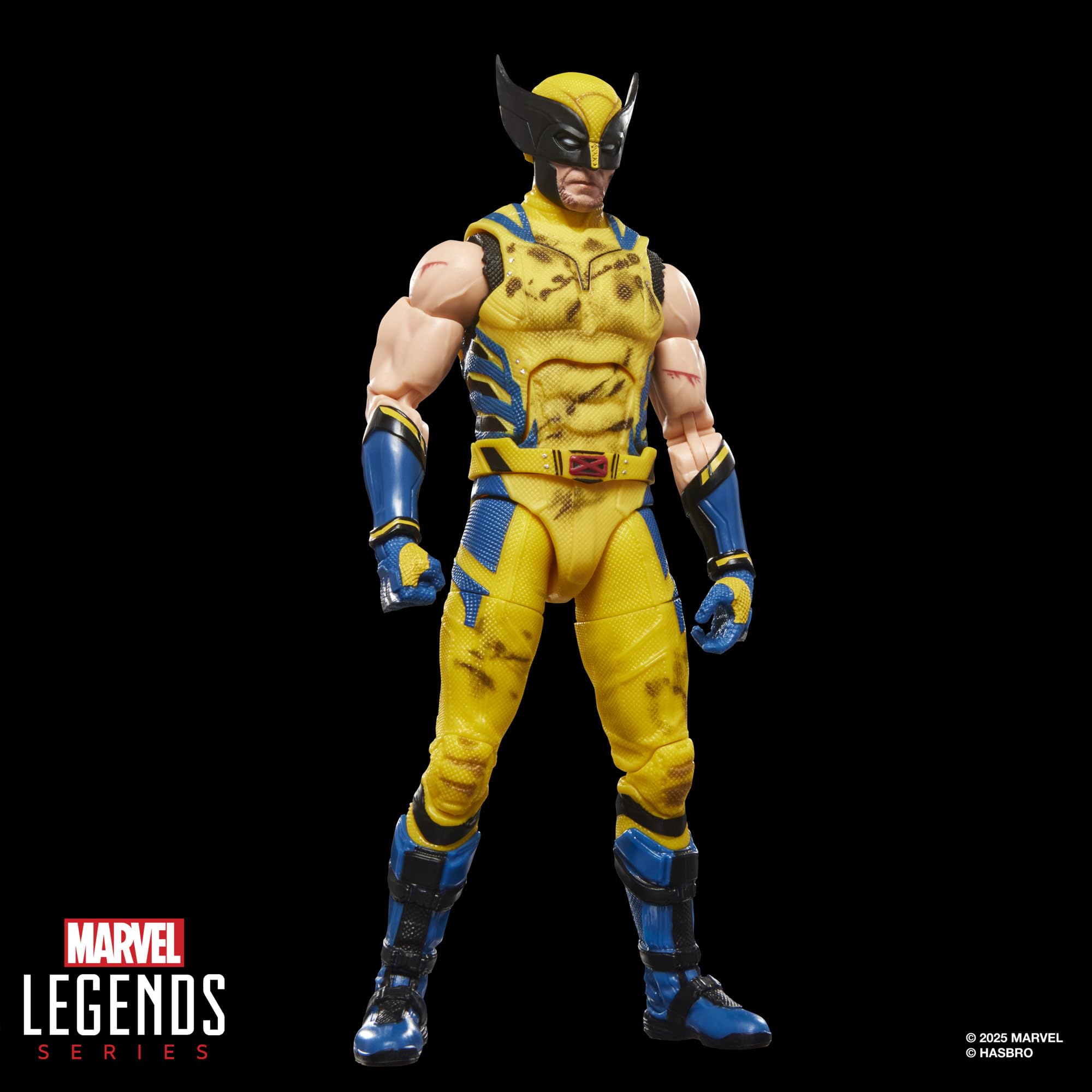 Wolverine z serii Marvel Legends, kolekcjonerska figurka w skali 15 cm na prezent z filmu Deadpool & Wolverine wytwórni Marvela | Marvel Legends Deadpool & Wolverine 15 cm figurka fala 3 - żółty garnitur Wolverine