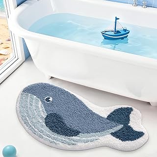 LUMI Cute Animal Bathroom Rugs, Plush Absorbent Bath Mats for Bathroom, ...