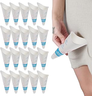 Tyinerc Embudo Pee para mujer, orinal femenino, 20 copas de embudo de pee para mujeres – viaje portátil debe ser conducido para viajes por carretera, camping, senderismo, hospital, conducción