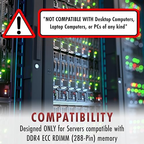 Miniatura 3 de A-Tech Kit de 64 GB (2 x 32 GB) DDR4 2133 MHz PC4-17000 ECC RDIMM 2Rx4 1.2V Dual Rank ECC Registrado DIMM 288-Pin Módulos de actualización de