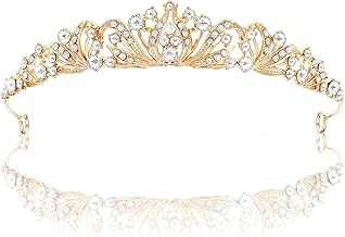 Tiara Headband for Women, Glitter Rhinestone Princess Crowns Crystal Tiaras Birthday Crown Wedding Headpieces for Bride Pageant Prom Halloween Costume Hair Accessories
