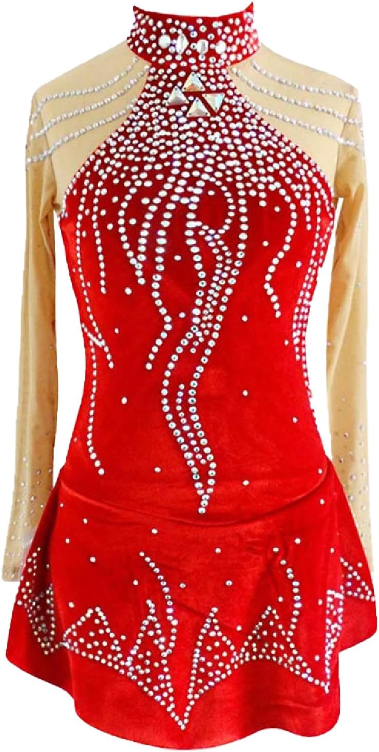 Children Girls Figure Skating Clothing Ice Skating Show Figure Skating Dress