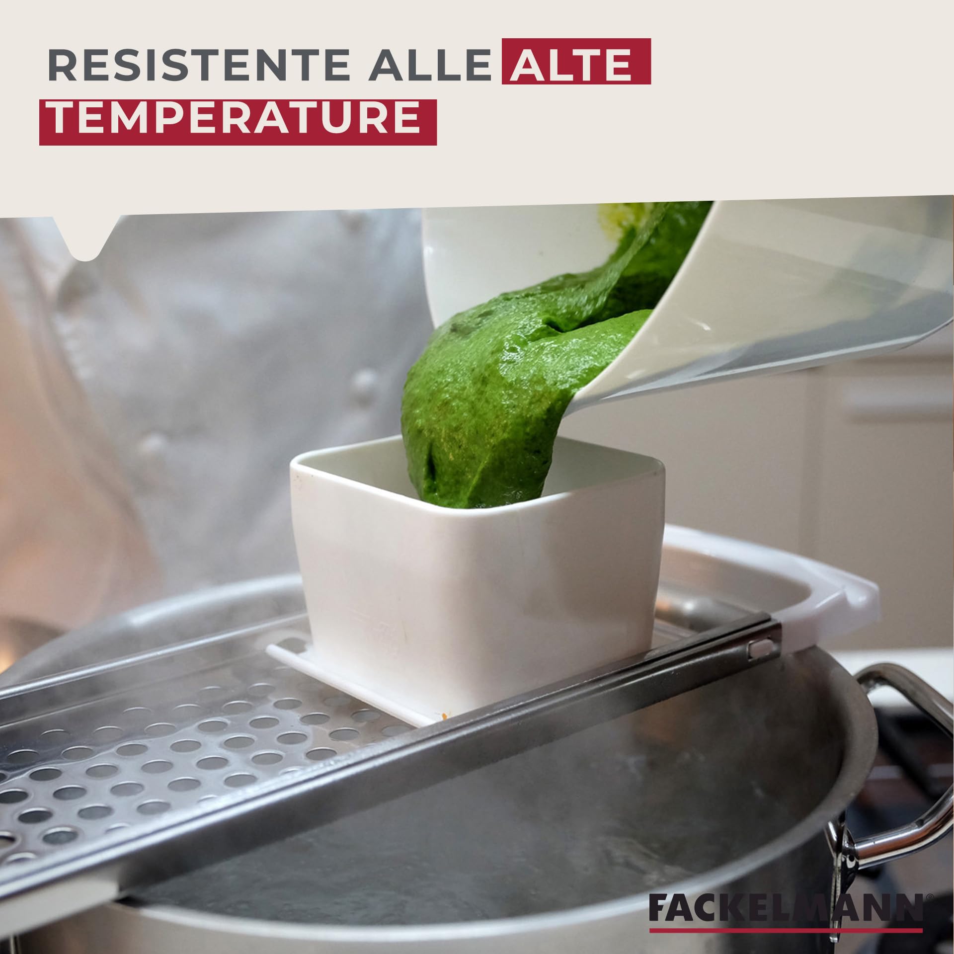 Fackelmann Gratella per spätzle in acciaio Inox 31,6x11x8 cm