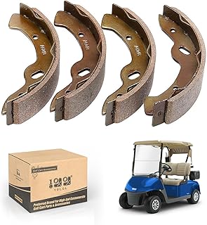 10L0L Golf Cart Brake Shoes Compatible with G14-G22 1993-up, Workhorse 1996-up, EZGO TXT 1997-up and RXV 2008-up Models, OEM# 27943G01, JG5-F5330-00, 4 PCS