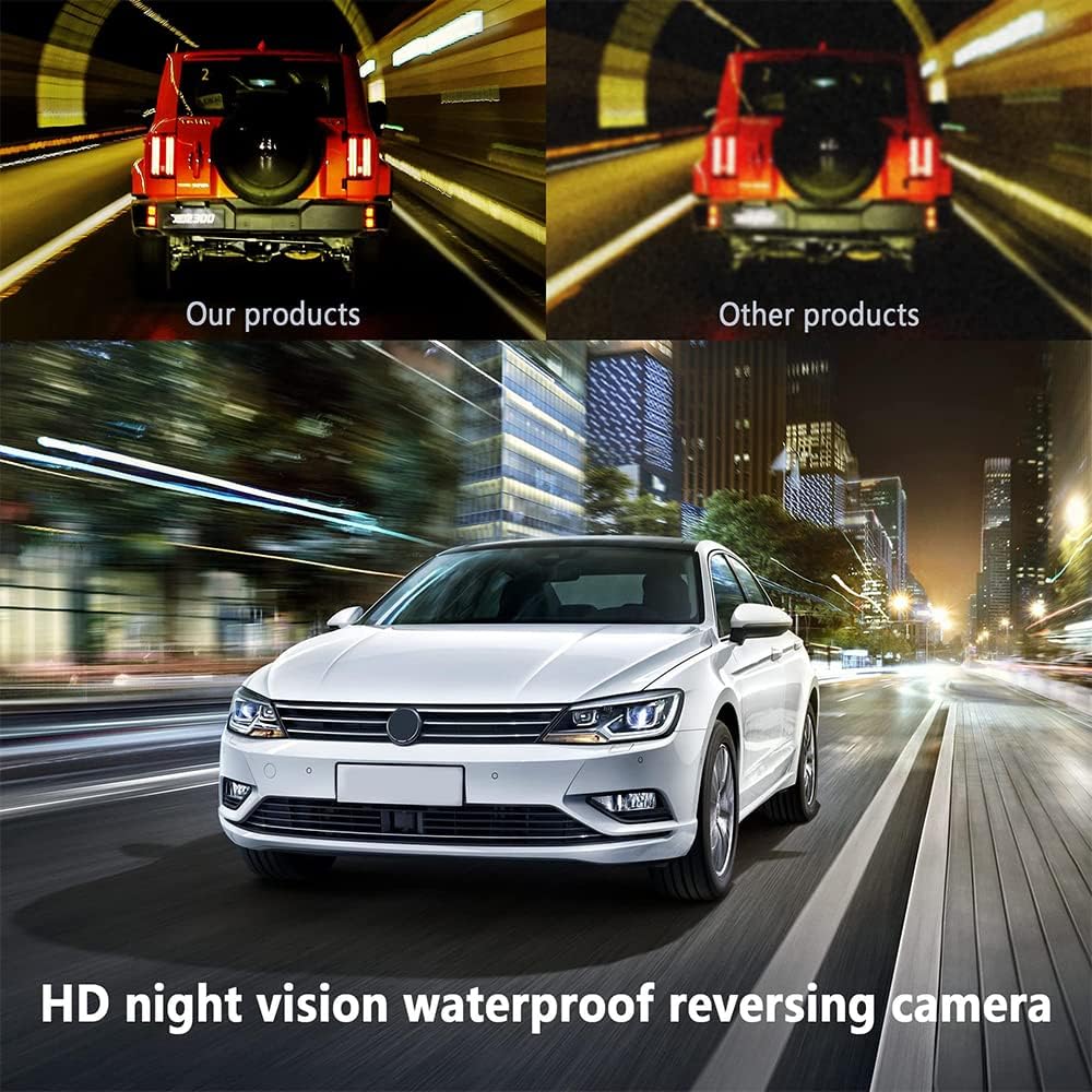 Backup Camera for Car HD Rear View Camera Ultra HD 12 LED Night Vision Waterproof 140° Wide View Reverse Camera Fit Universal Cars, SUV, Trucks, RV
