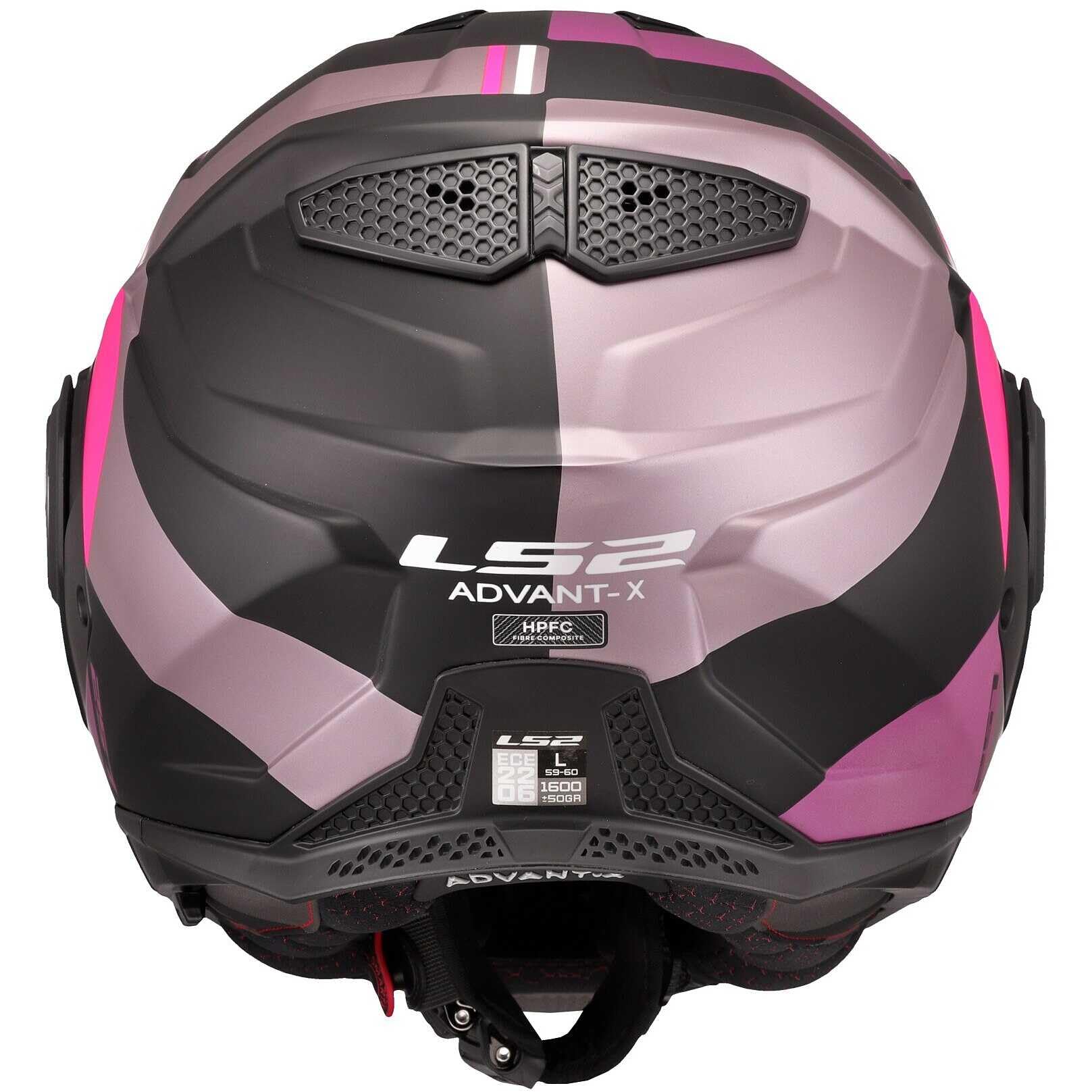 LS2, Casco Moto Modulare ADVANT X ULTRA Matt Grey Purple, M