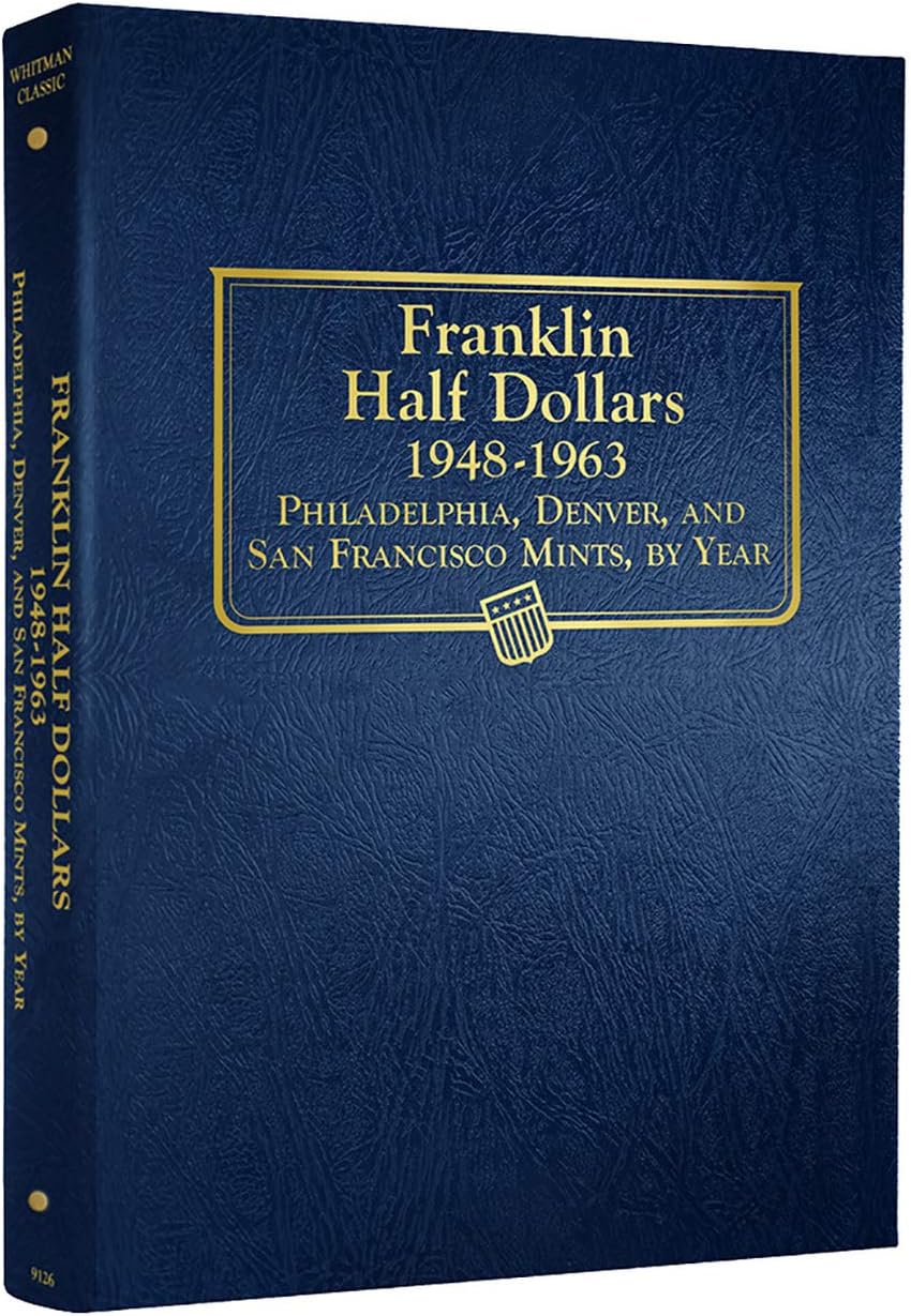 US Franklin Half Dollar Coin Album 1948 - 1963 #9126