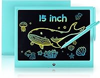 ERUW 15 Inch Colorful LCD Writing Tablet for Kids - Electronic Doodle Board Drawing Toy, Mess-Free Gift for Boys Girls 3-9 Years Old
