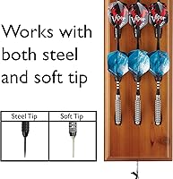 Vista 3 de Viper Soporte de dardos montado en la pared/exhibidor de caddy, capacidad para 12 dardos de acero y punta suave