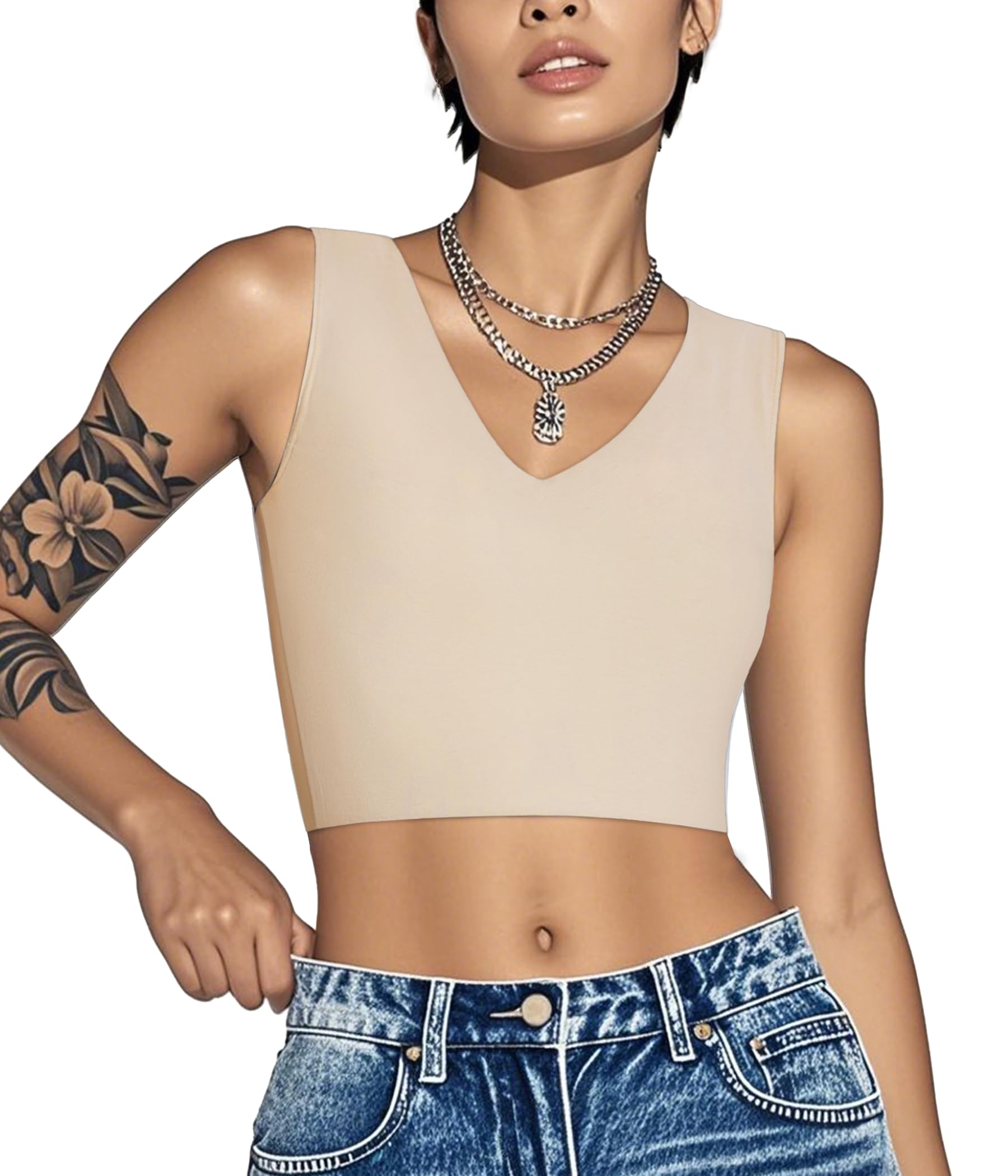 Chest Binder for Transgender FTM Women Binder Bra Tomboy Breast Binder Tank Top