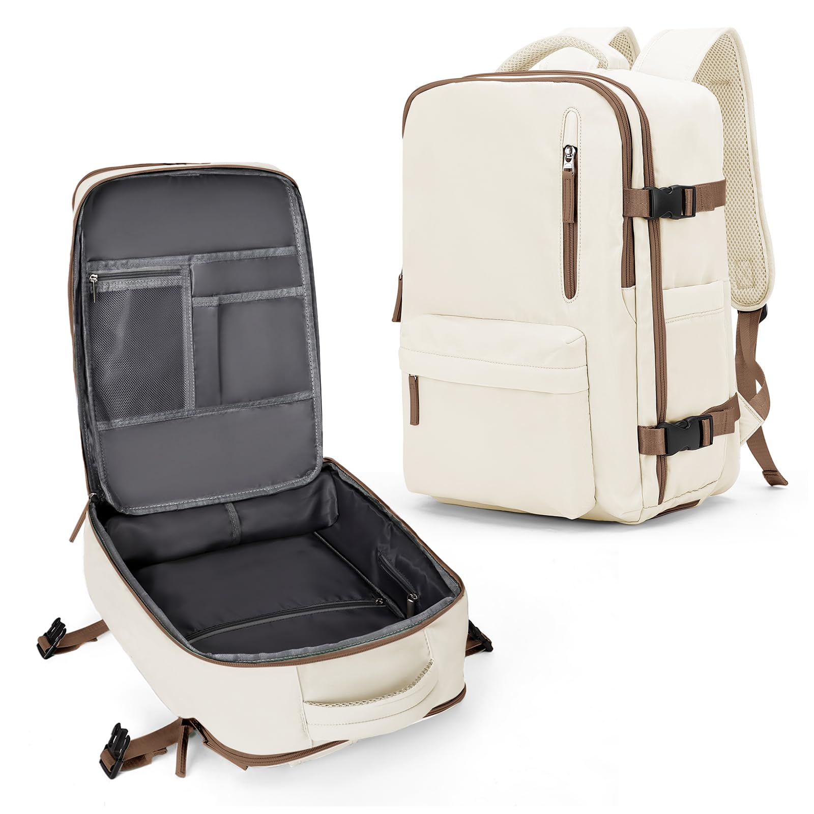 VECAVE Carry On Backpack for Women,Large Travel Backpack Flight Approved,Waterproof 14 Inch Laptop Backpack Business Work Backpacks Men Mochila De