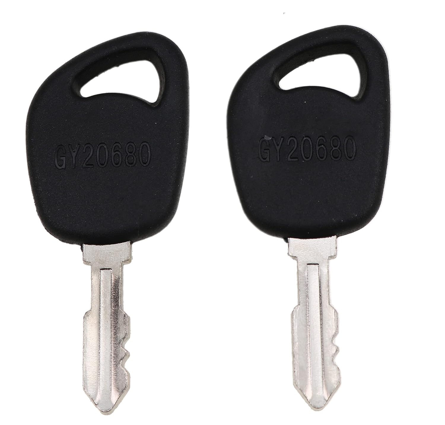 JEENDA (2) Ignition Keys GY20680 LVA17264 Compatible with John Deere 100 LA LT SST X Series 1026R L100 L110 L108 L111 L118 L120 L130 LA125 LA130 LA135 LT150 LT155 D110 1023E 1025R 1026R 2025R 2026R