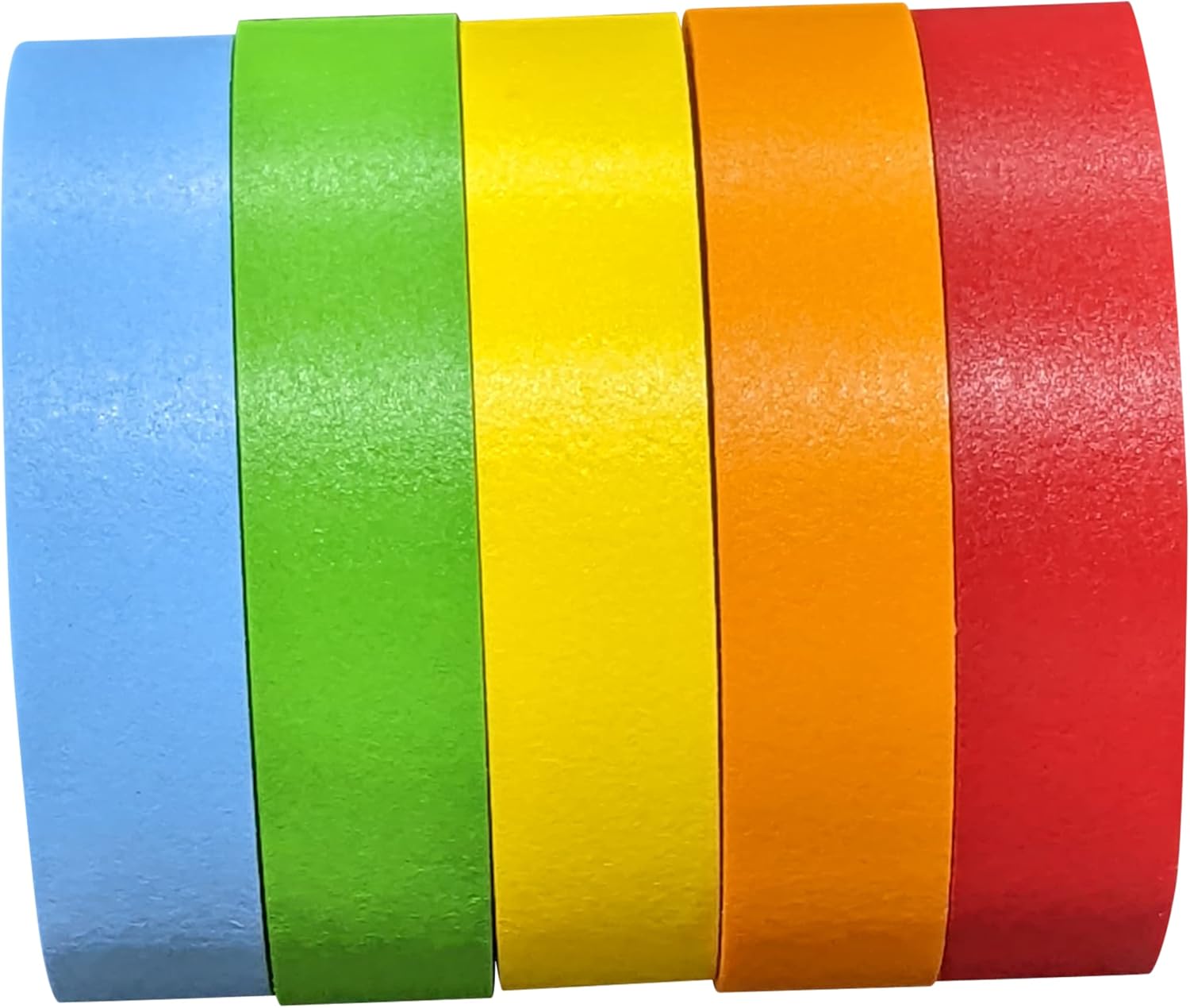 Science Lab Labeling Tape Variety Pack, 500 Inches Long x 1/2 Inch Width, 1 Inch Diameter Core [5 Rolls of Assorted Colors] for Color Coding and Marking