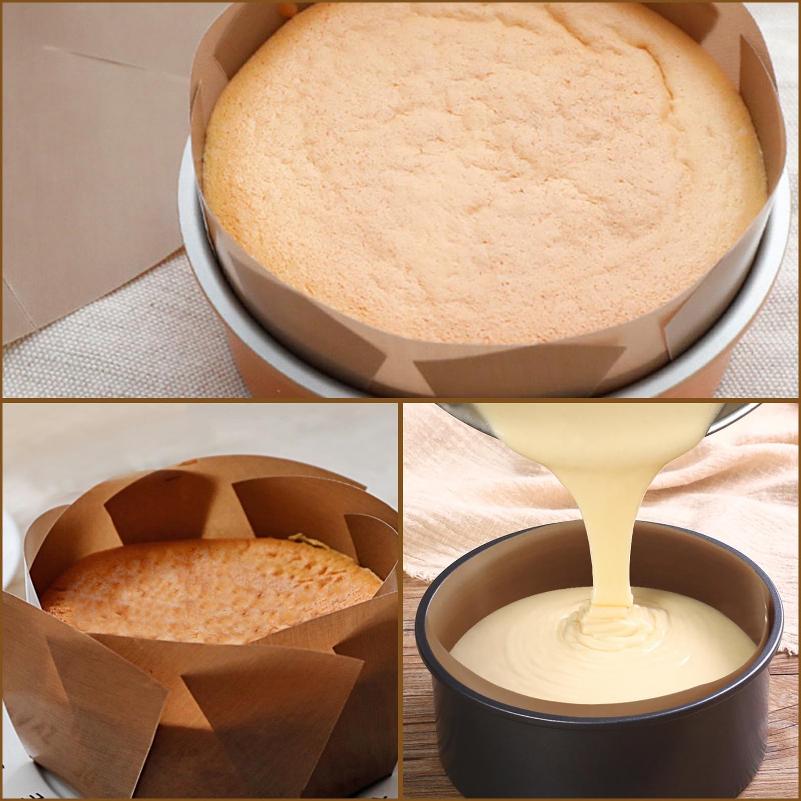 2x Wiederverwendbare Backfolien Rund 40x40cm – Perfekt Für Heißluftfritteuse & Backofen