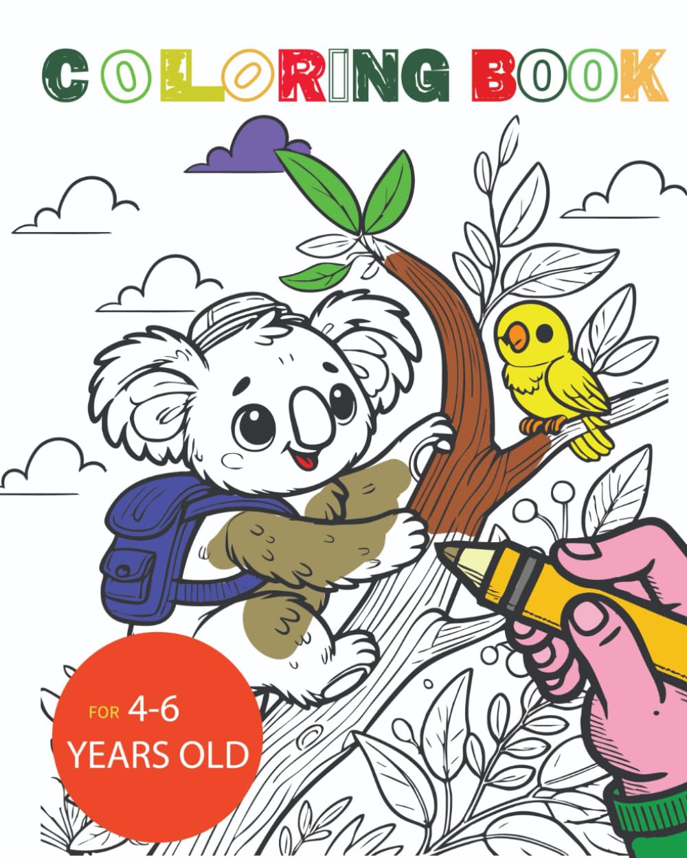 Coloring book: Perfect for young artists who love animals (Coloring books for children)