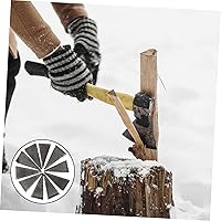 Vista 9 de DOITOOL Cuñas de mango de cuña triangular, cuñas de acero corrugado, mango de acero, accesorios de martillo, mango de acero, forma de cuña de acero