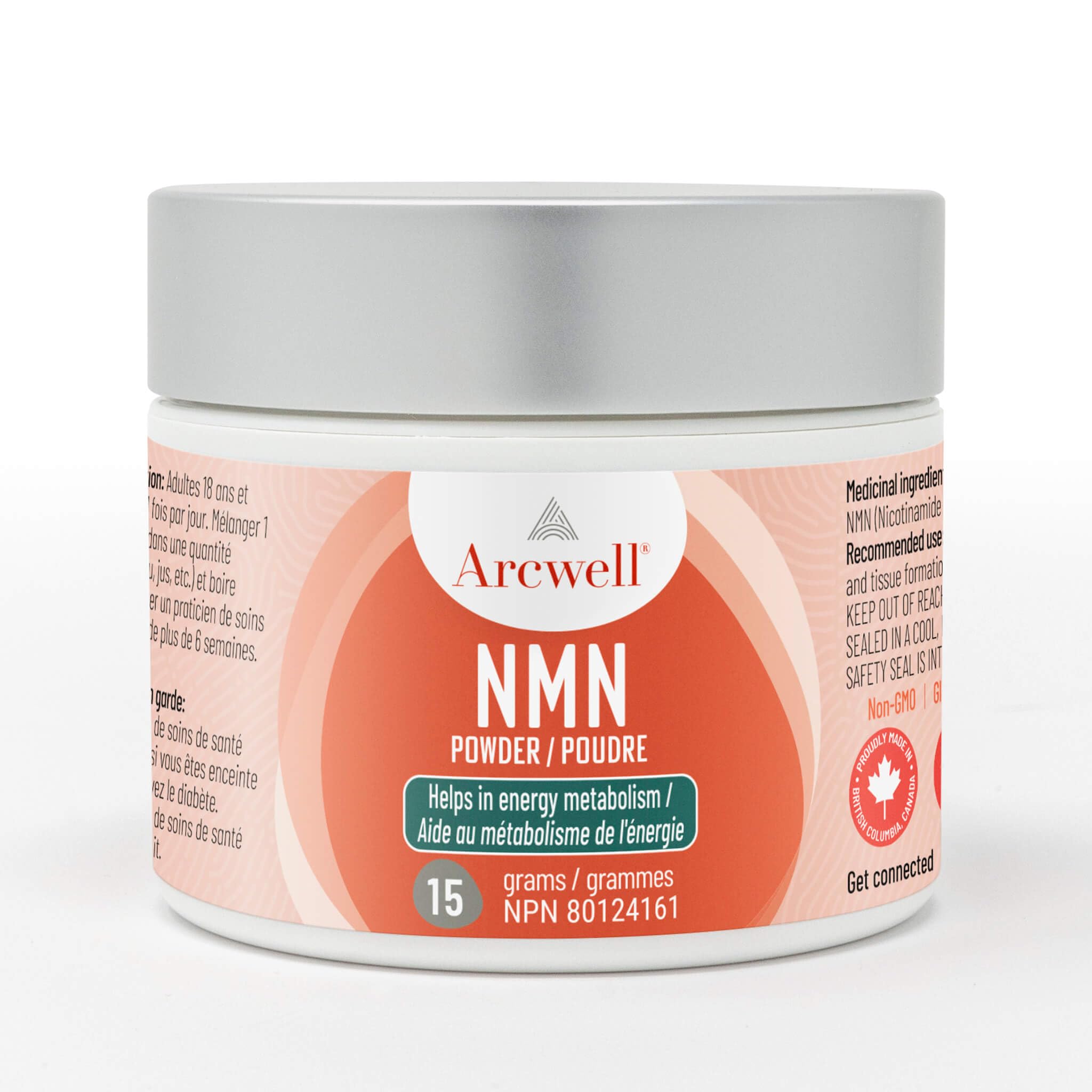 Arcwell Micronized NMN (Nicotinamide Mononucleotide) Powder | 250
