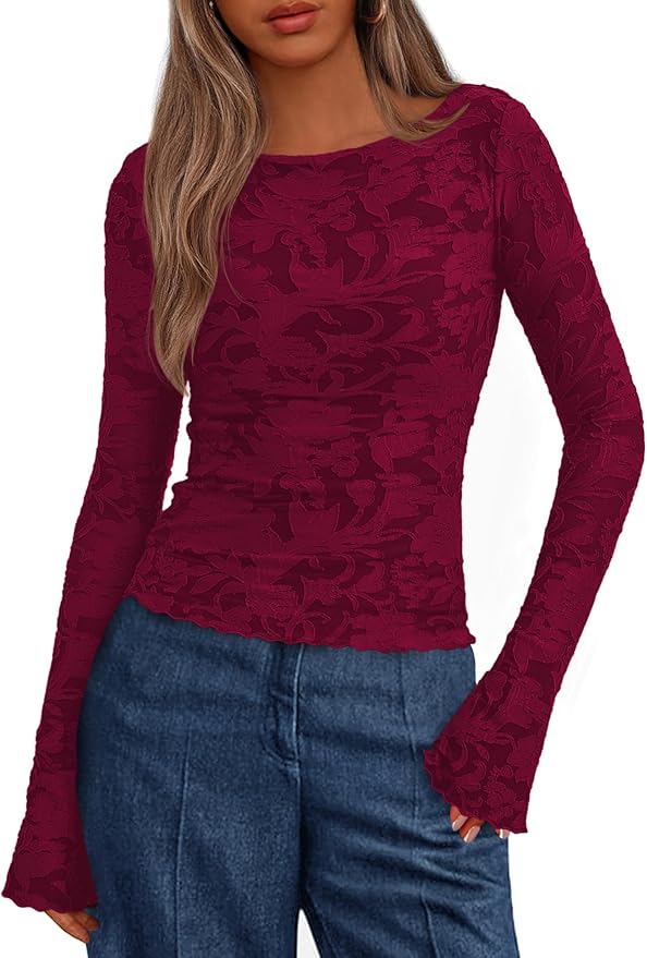 BTFBM Casual Long Sleeve Shirts Fall 2025 Going Out Tops for Women Trendy Floral Work Blouses Bodycon Tunics