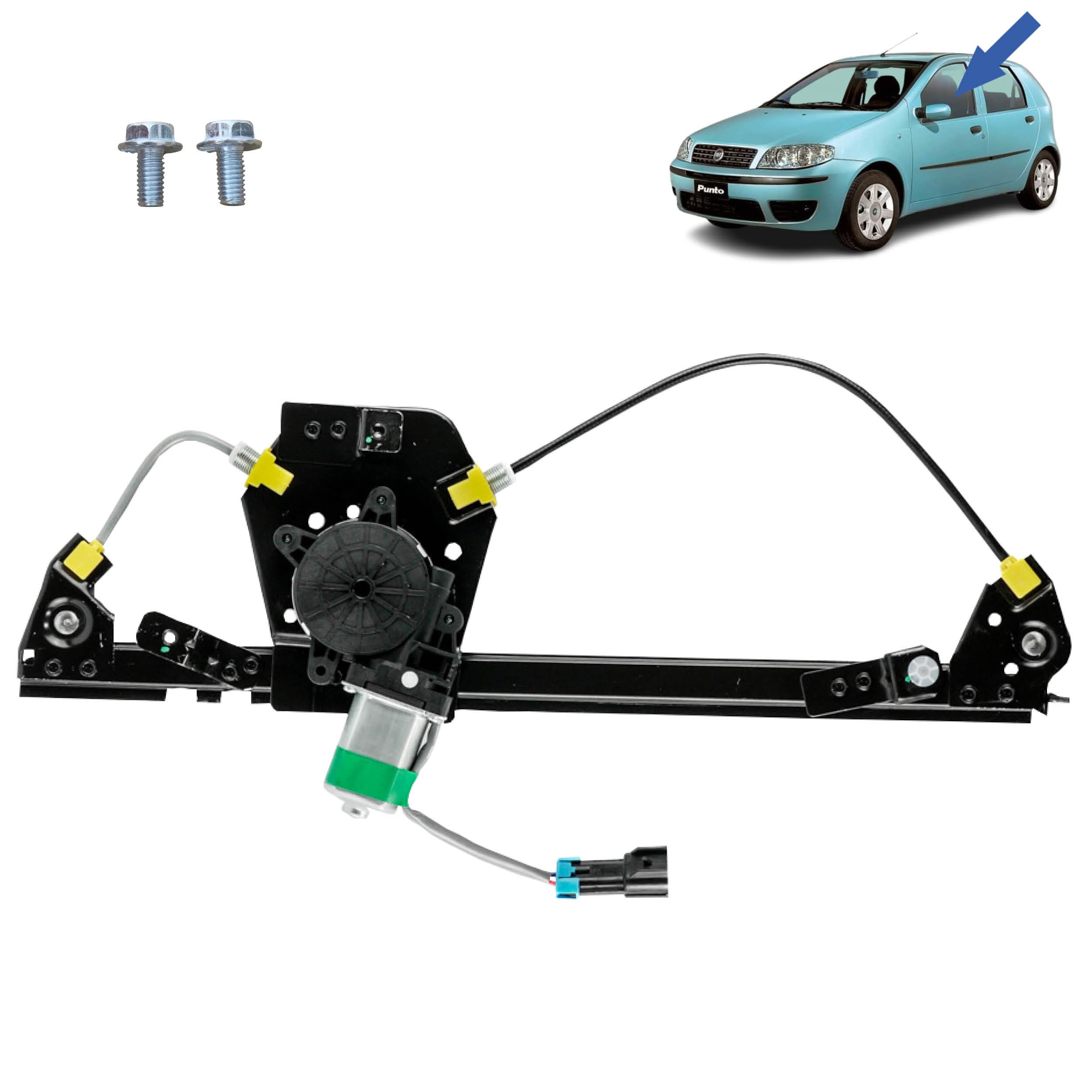 STARKIT PERFORMANCE Fensterheber passend für Punto 2 (188) (1999-2010) MIT MOTOR. VORNE LINKS (Fahrerseite). 46536312, 51764550